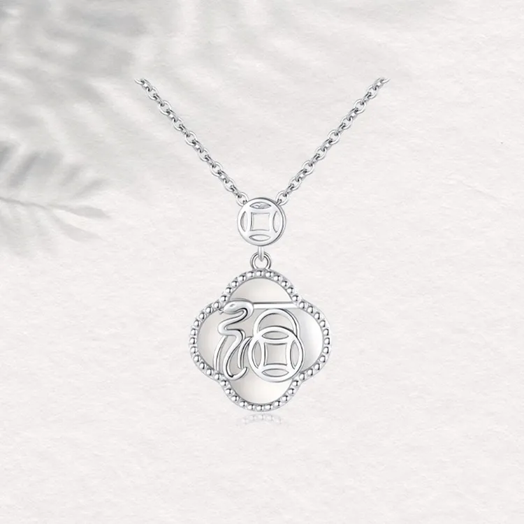 Chongqing Gold Store S925 Silver Necklaces Women's-3