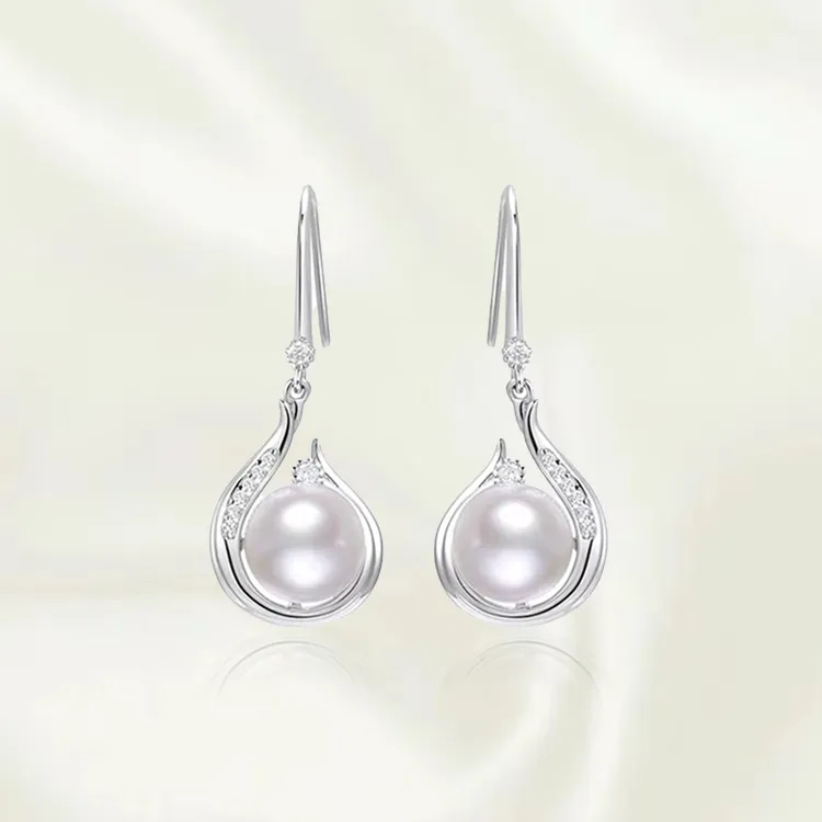 Chongqing Gold Store S925 Silver Earrings Women's-4