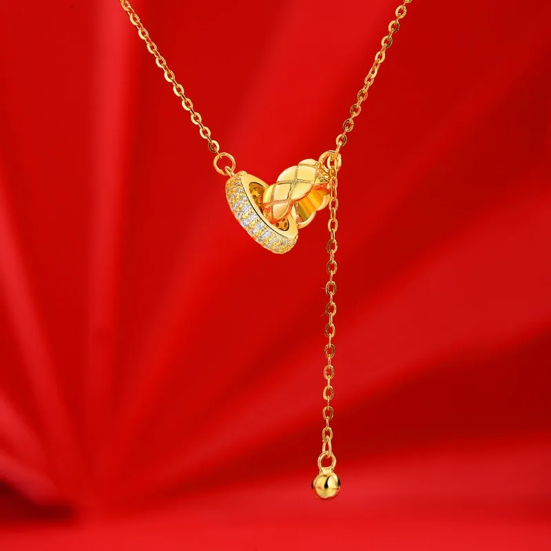 Chongqing Gold Store S925 Silver Necklaces Women's-2