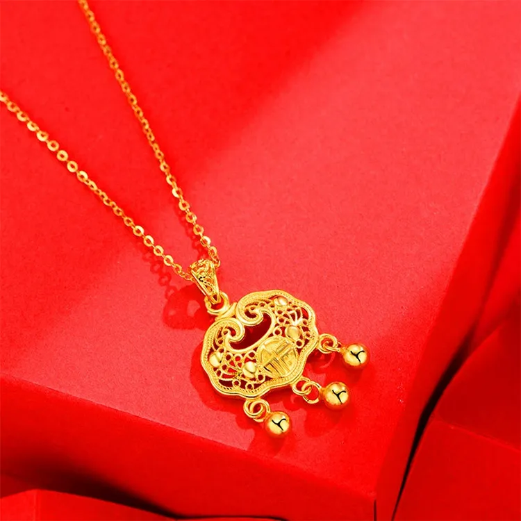 Chongqing Gold Store S925 Silver Necklaces Women's-4