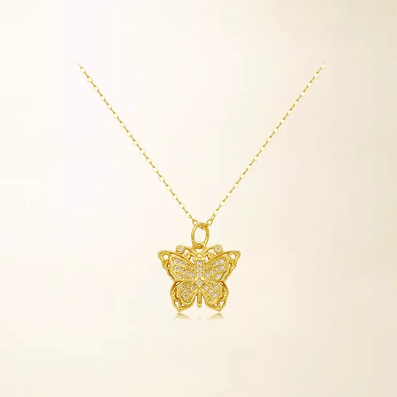 Chongqing Gold Store 925 Sterling Silver Necklaces Women's-2