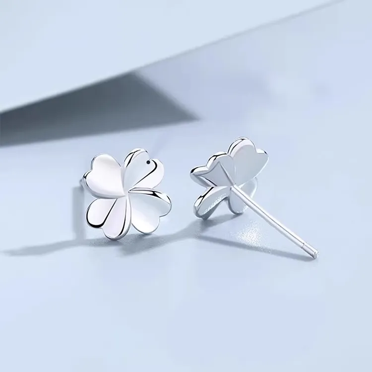 Chongqing Gold Store S999 Fine Silver Stud Earrings Women's-1