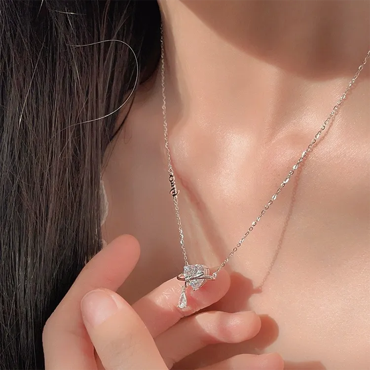 Chongqing Gold Store S925 Silver Necklaces Women's-3