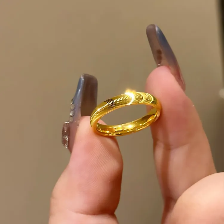 Chongqing Gold Store Alloy Rings Unisex-3