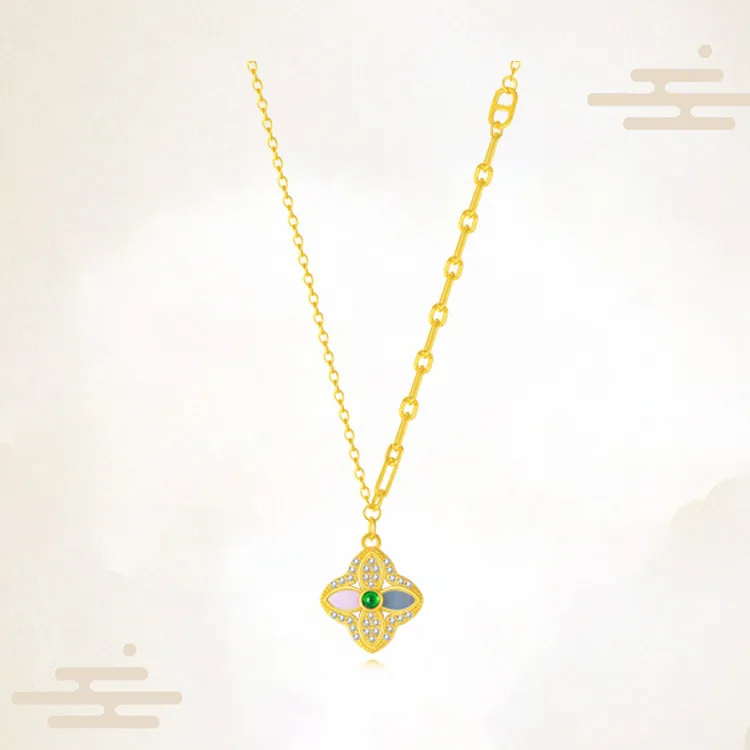 Chongqing Gold Store S925 Silver Necklaces Unisex-3