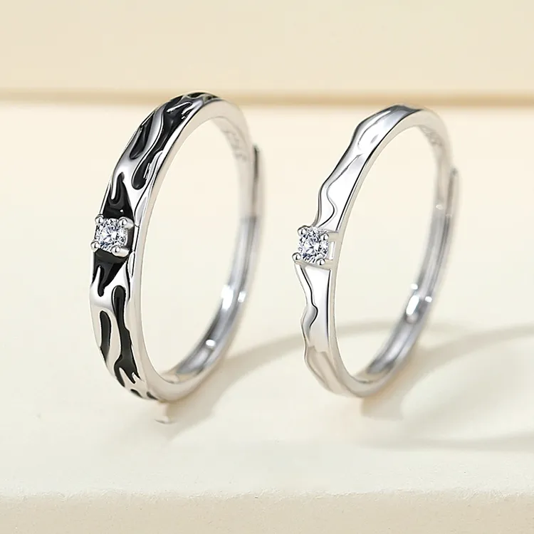 Chongqing Gold Store S925 Silver Rings Unisex-1