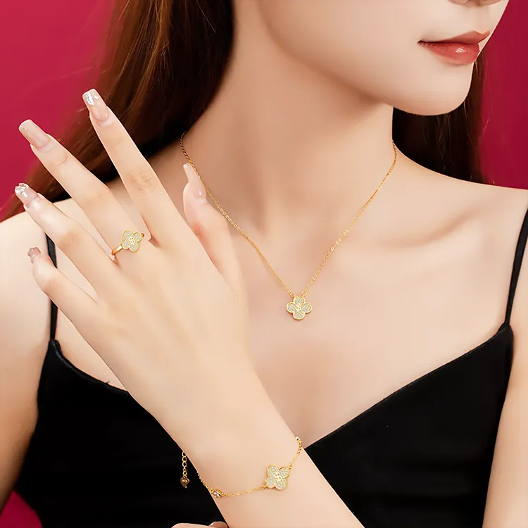 Chongqing Gold Store S925 Silver Necklaces Women's-2
