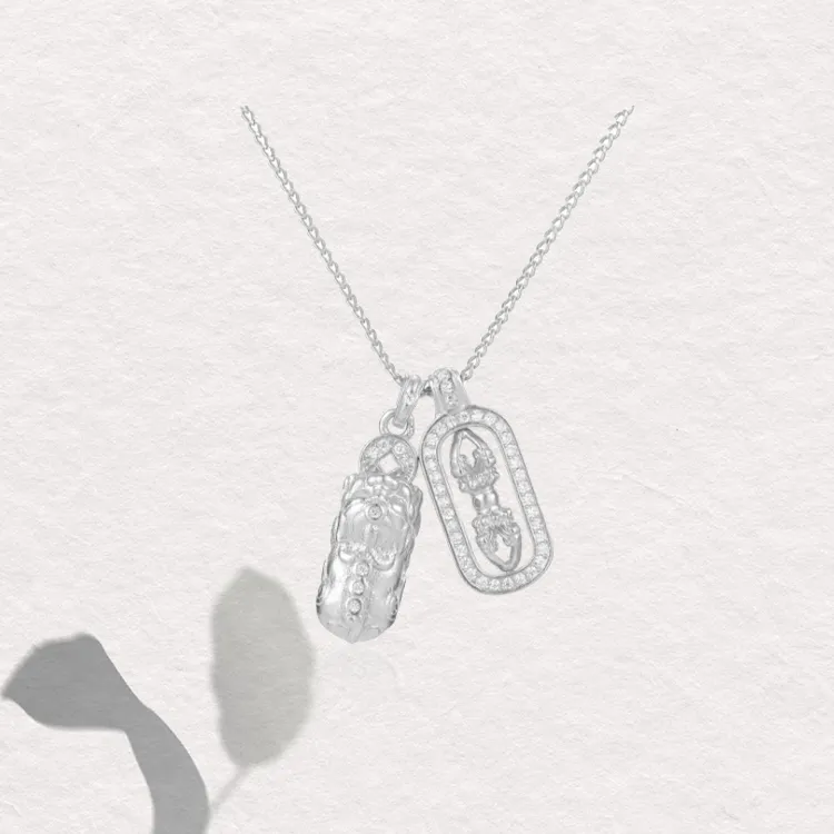Chongqing Gold Store S925 Silver Necklaces Unisex-4
