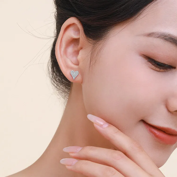 Chongqing Gold Store S925 Silver Stud Earrings Women's-1