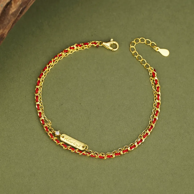 Chongqing Gold Store S925 Silver Bracelets Women's-2
