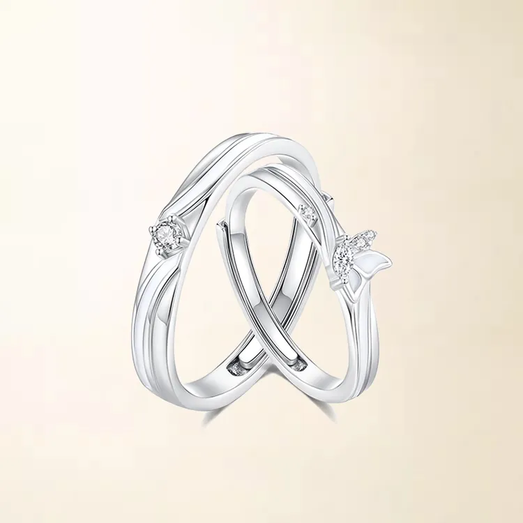Chongqing Gold Store S925 Silver Rings Unisex-2