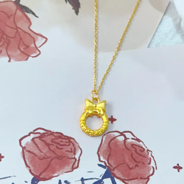 Chongqing Gold Store 999 Fine Silver Necklaces Women's-3