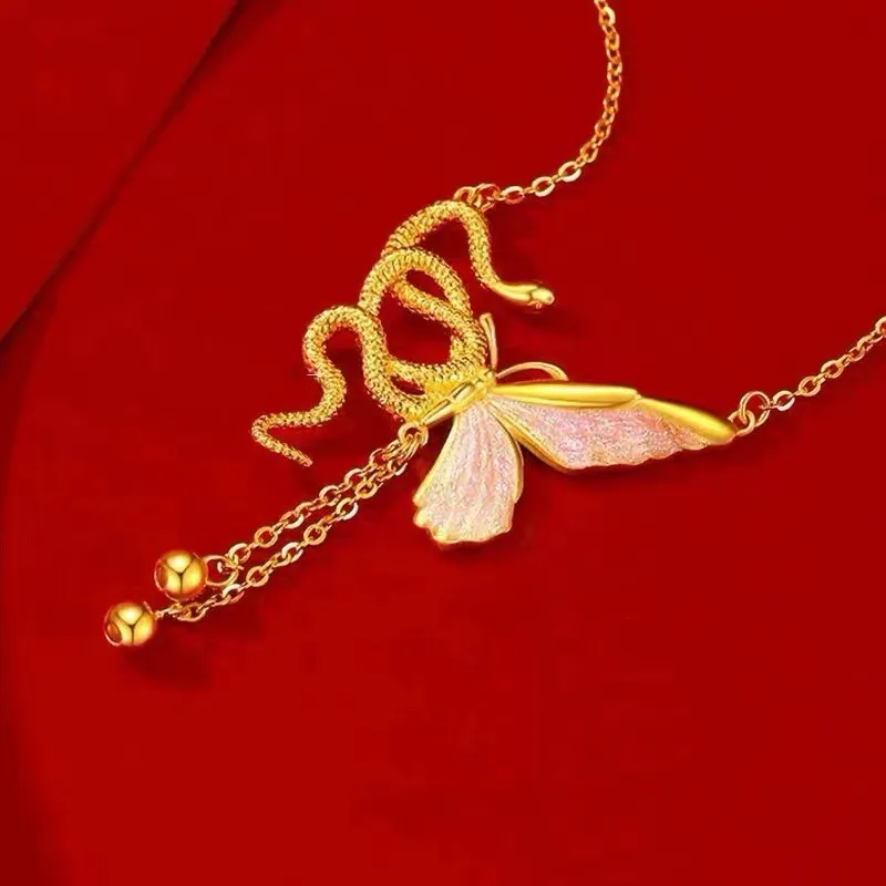 Chongqing Gold Store S999 Fine Silver Necklaces Women's-4