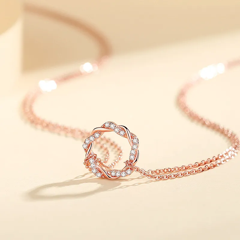 Chongqing Gold Store S925 Silver Necklaces Women's-2