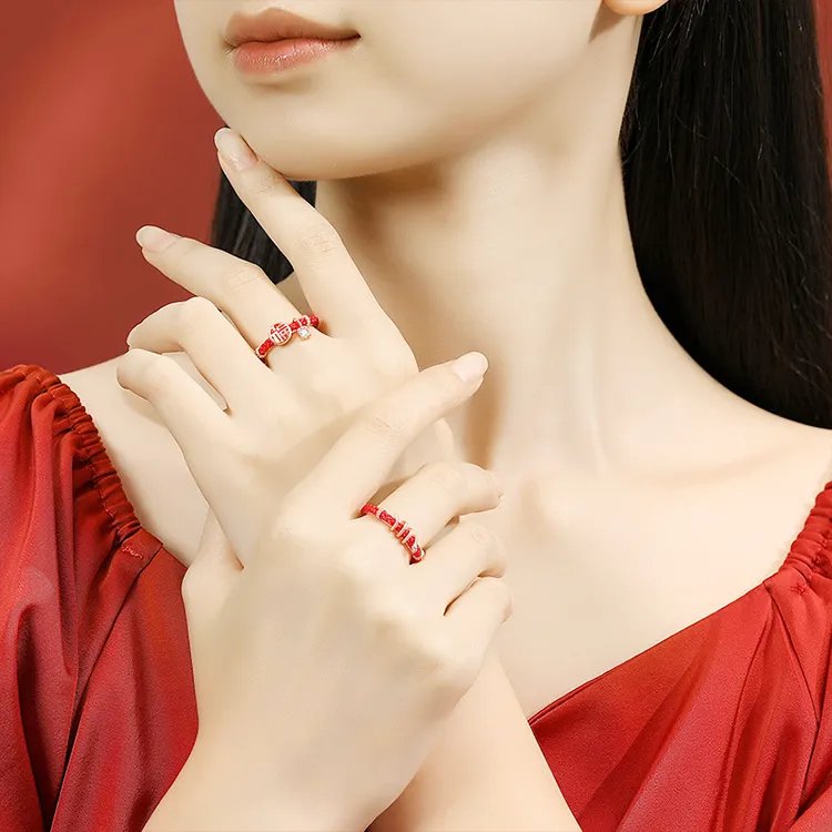 Chongqing Gold Store S925 Silver Rings Unisex-1