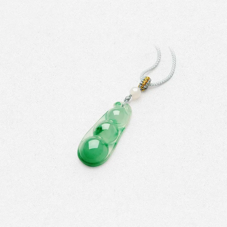 Chongqing Gold Store African Emerald Jade Necklaces Unisex-3
