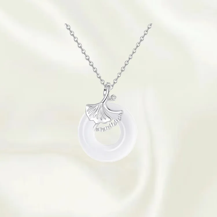 Chongqing Gold Store Chalcedony Necklaces Unisex-3