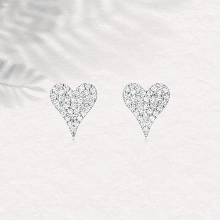Chongqing Gold Store S925 Silver Stud Earrings Women's-2