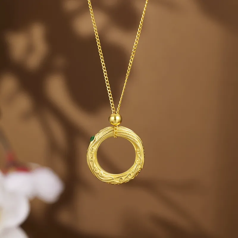Chongqing Gold Store S925 Silver Necklaces Unisex-1