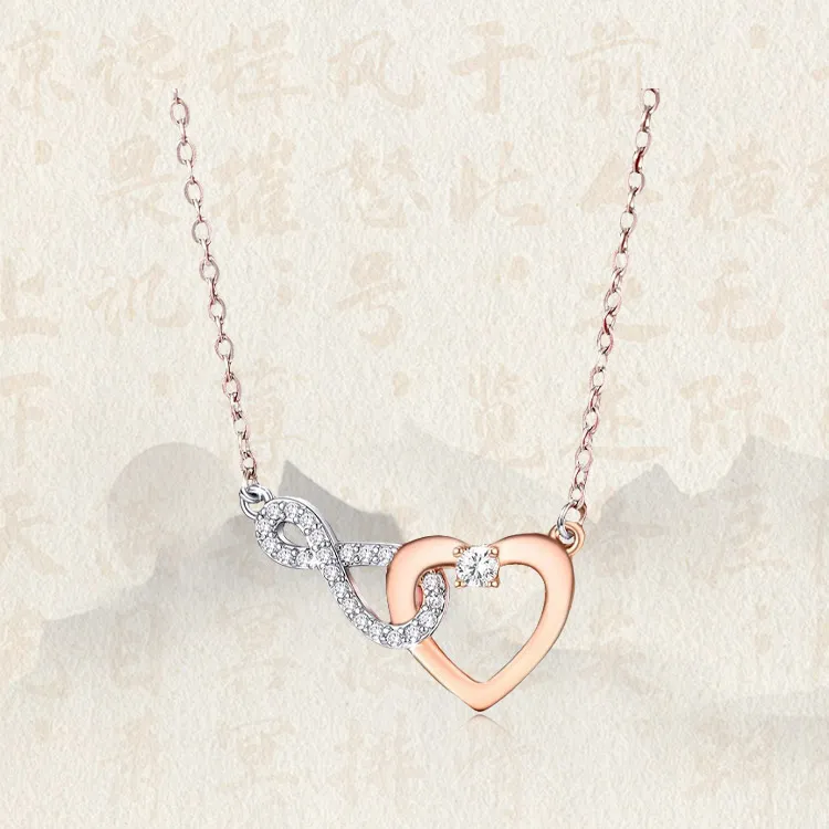 Chongqing Gold Store S925 Silver Necklaces Women's-4