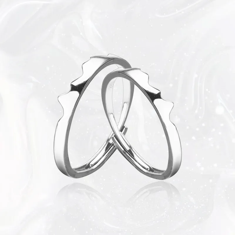 Chongqing Gold Store S925 Silver Rings Unisex-2