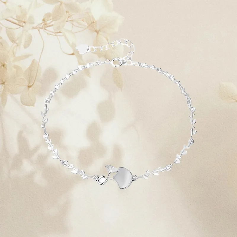 Chongqing Gold Store S925 Silver Bracelets Women's-4