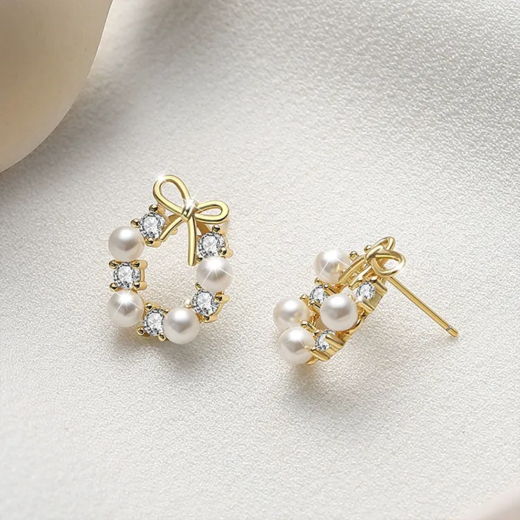 Chongqing Gold Store S925 Silver Earrings Women's-3