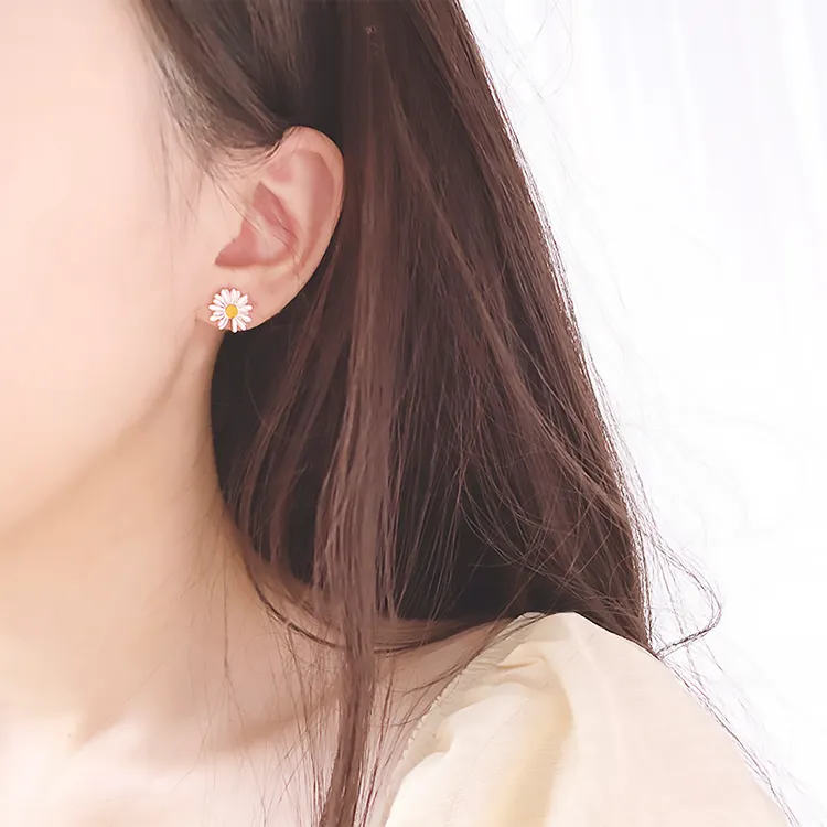 Chongqing Gold Store S925 Silver Stud Earrings Women's-1