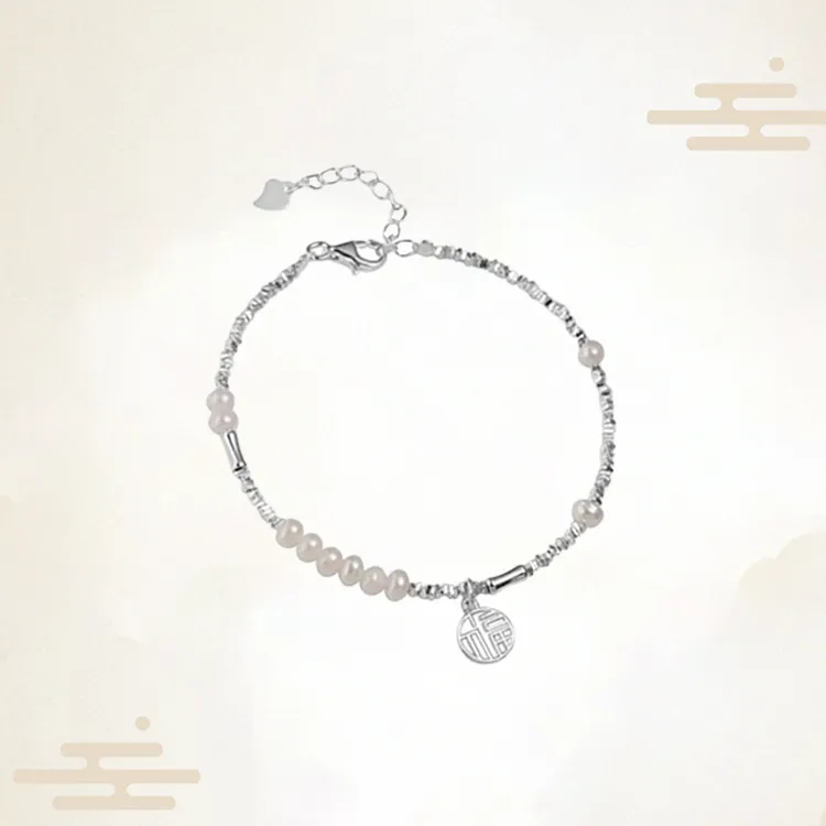 Chongqing Gold Store S925 Silver Bracelets Women's-2