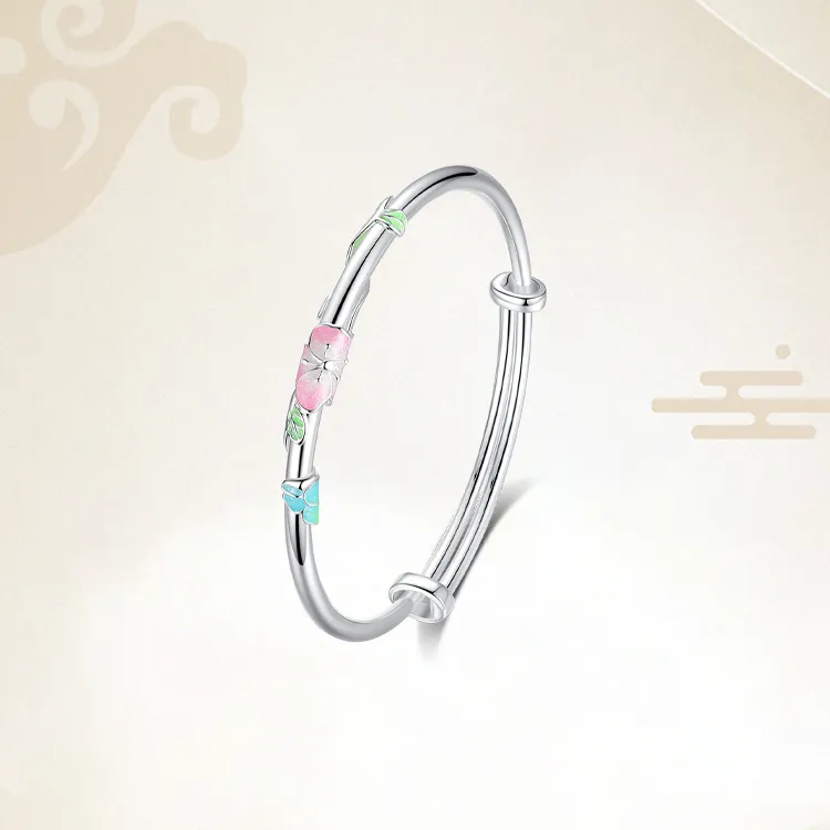 Chongqing Gold Store S999 Fine Silver Sterling Silver Bracelets Women's-3