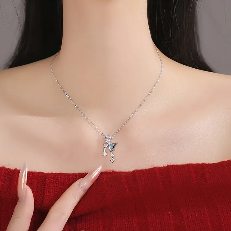 Chongqing Gold Store S 999 Fine Silver Necklaces Women's-4