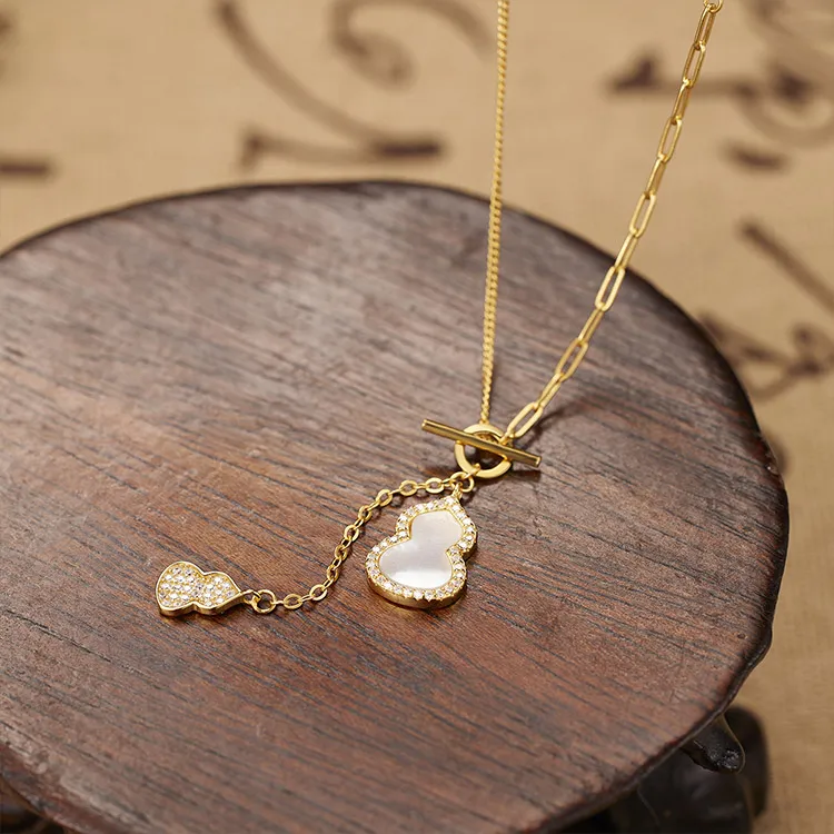 Chongqing Gold Store S925 Silver/Cubic Zirconia Necklaces Unisex-1