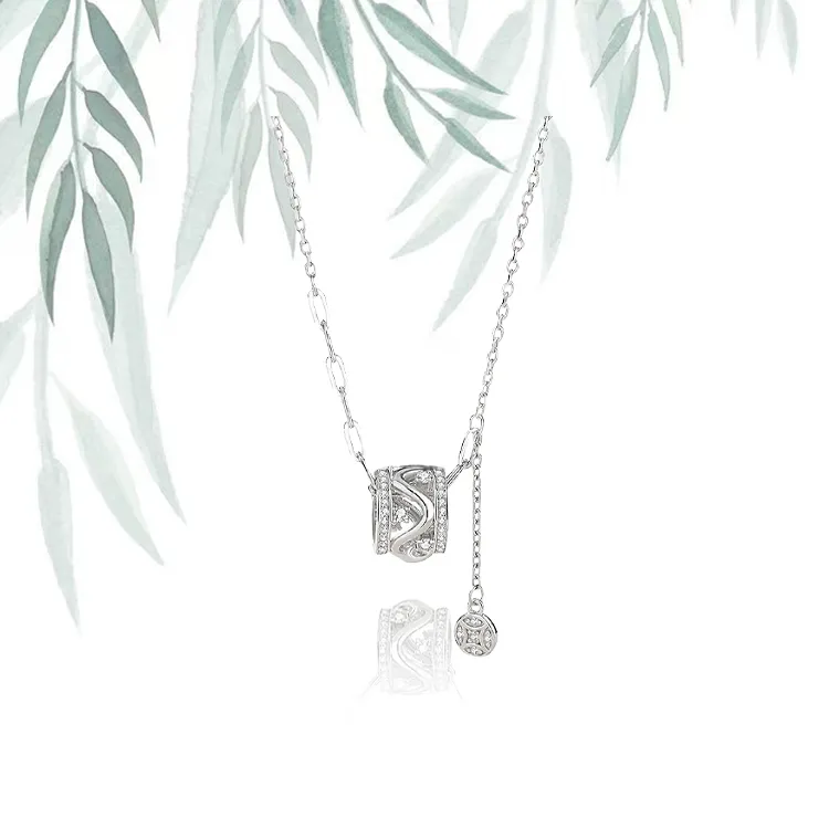 Chongqing Gold Store S925 Silver Necklaces Women's-4