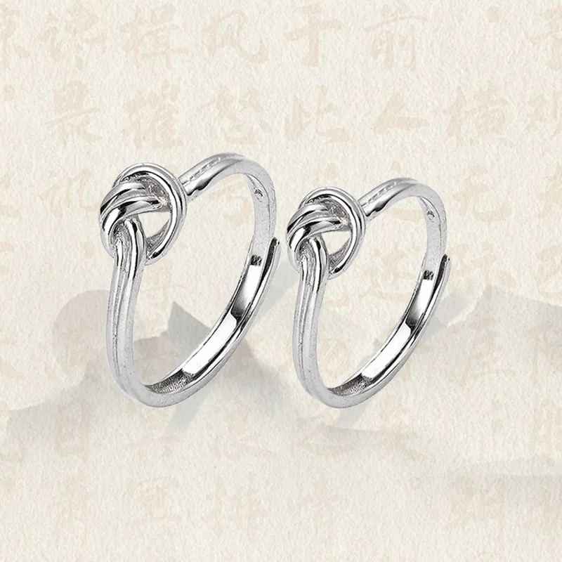 Chongqing Gold Store S925 Silver Rings Unisex-4