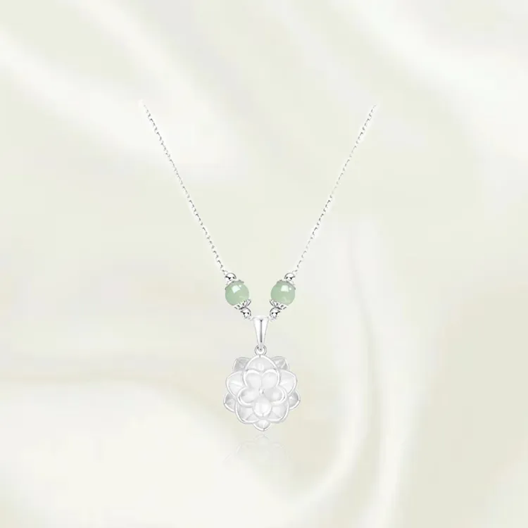 Chongqing Gold Store 999 Fine Silver Necklaces Women's-3
