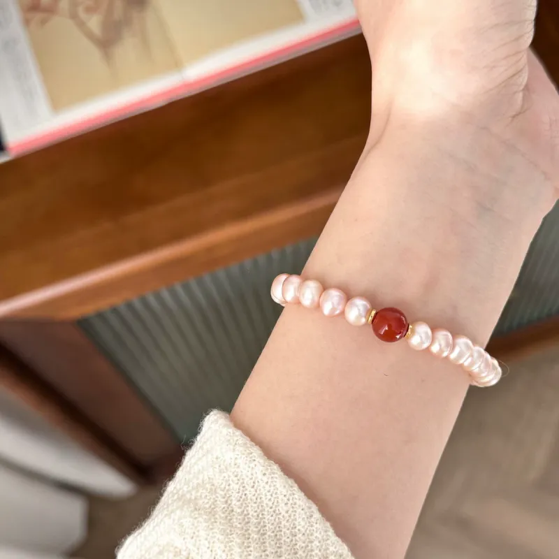 Chongqing Gold Store Shell Pearl Bracelets Women's-2