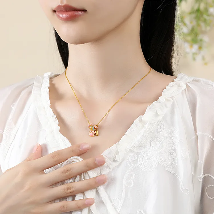 Chongqing Gold Store S925 Silver Necklaces Unisex-1