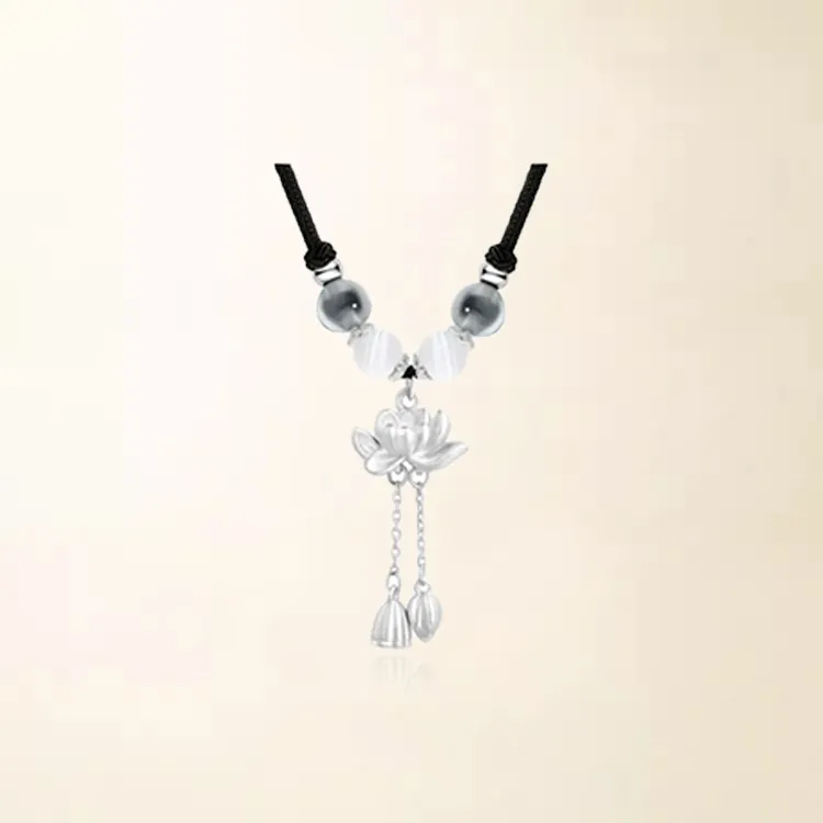 Chongqing Gold Store 999 Fine Silver Necklaces Women's-2