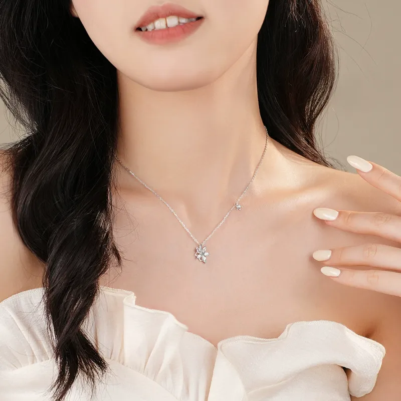 Chongqing Gold Store S925 Silver Necklaces Women's-3