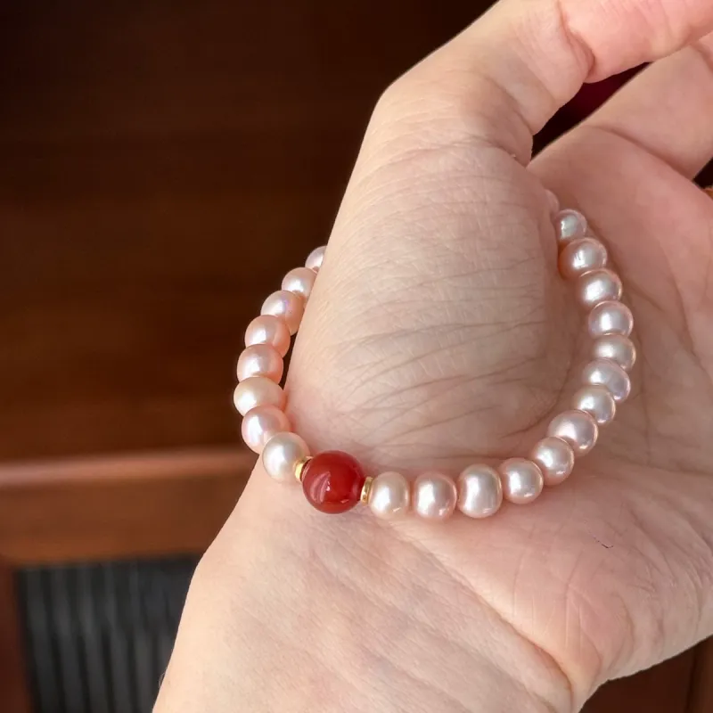Chongqing Gold Store Shell Pearl Bracelets Women's-4