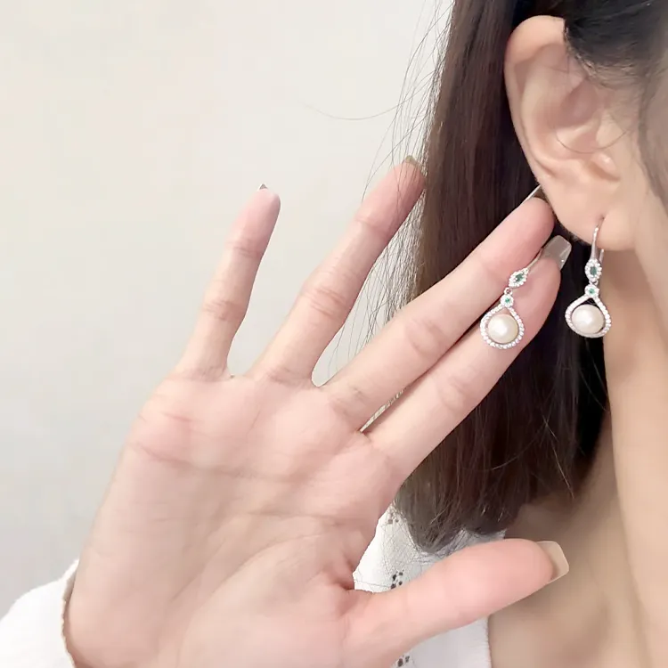 Chongqing Gold Store S925 Silver Earrings Women's-4