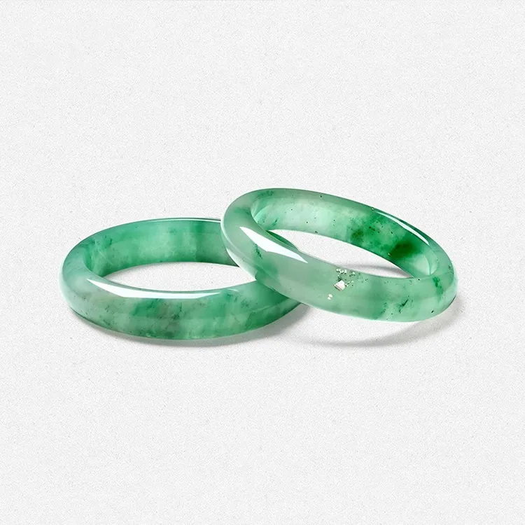 Chongqing Gold Store African Emerald Jade Bangles Women's-2