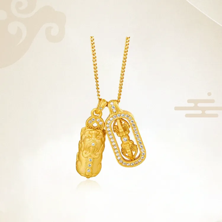 Chongqing Gold Store Alloy Necklaces Women's-4