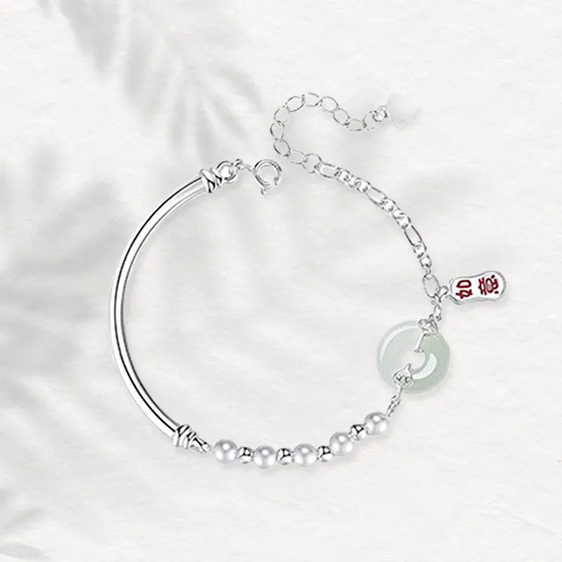 Chongqing Gold Store S925 Silver Bracelets Women's-4