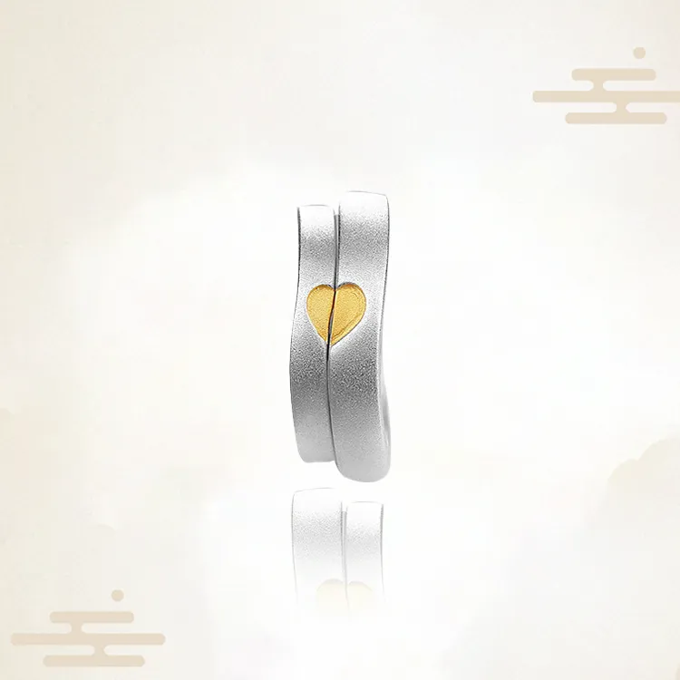 Chongqing Gold Store S925 Silver Rings Unisex-4