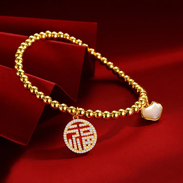 Chongqing Gold Store 925 Silver/Mother Of Pearl Bracelets Unisex-3