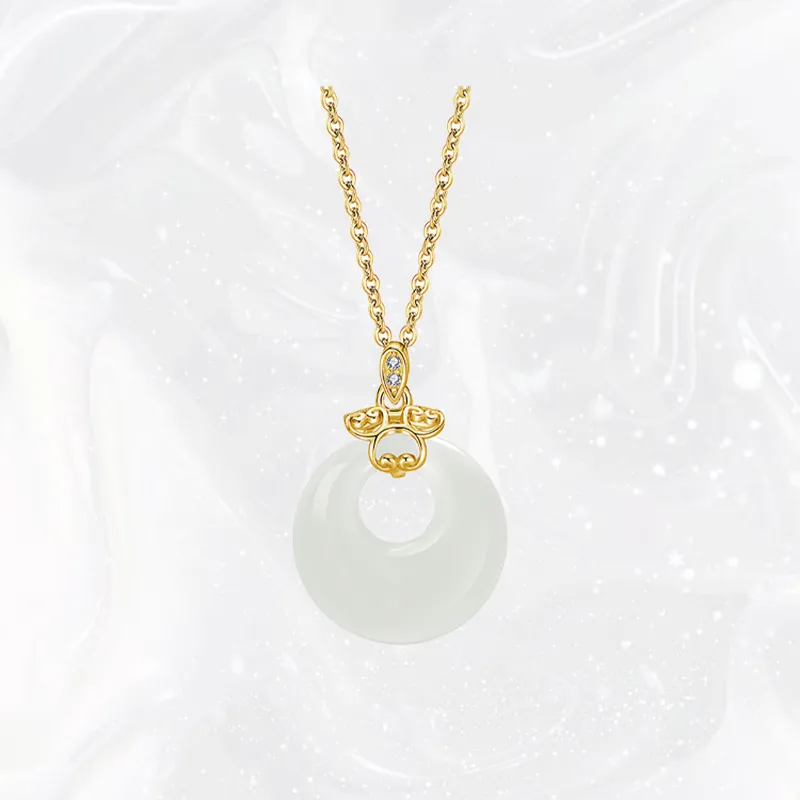 Chongqing Gold Store Chalcedony Necklaces Women's-4