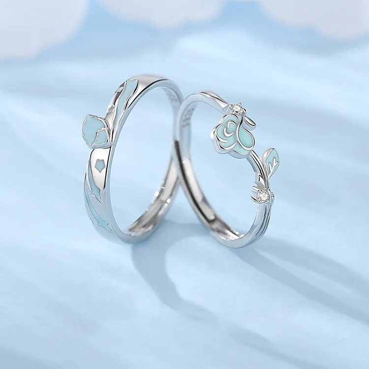 Chongqing Gold Store S925 Silver Rings Women's-4