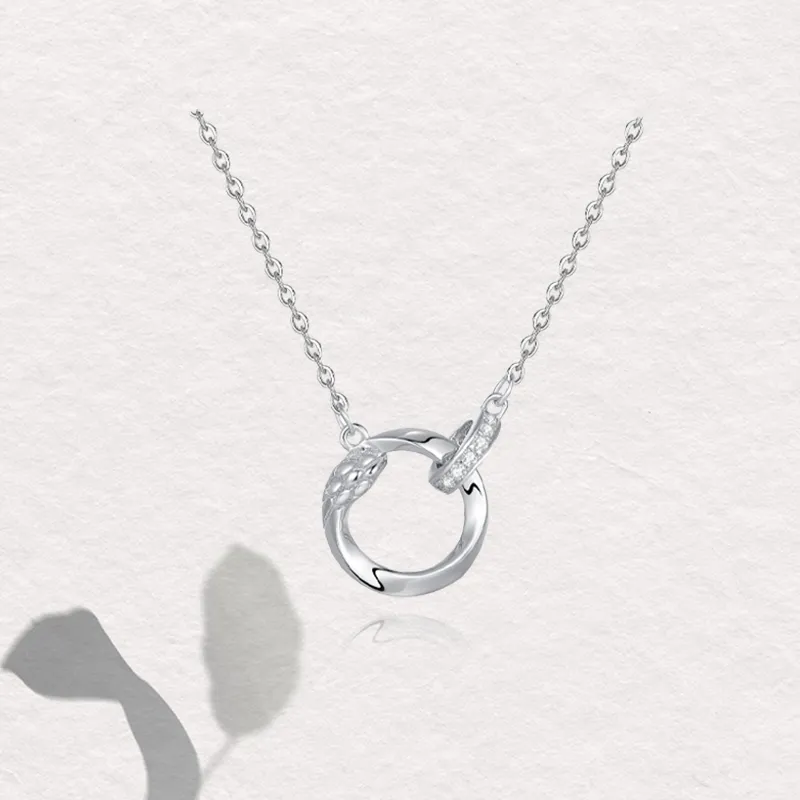 Chongqing Gold Store S925 Silver Necklaces Women's-4