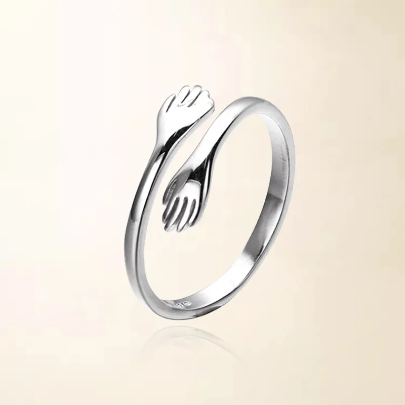 Chongqing Gold Store S925 Silver Rings Unisex Confession Anniversary-2